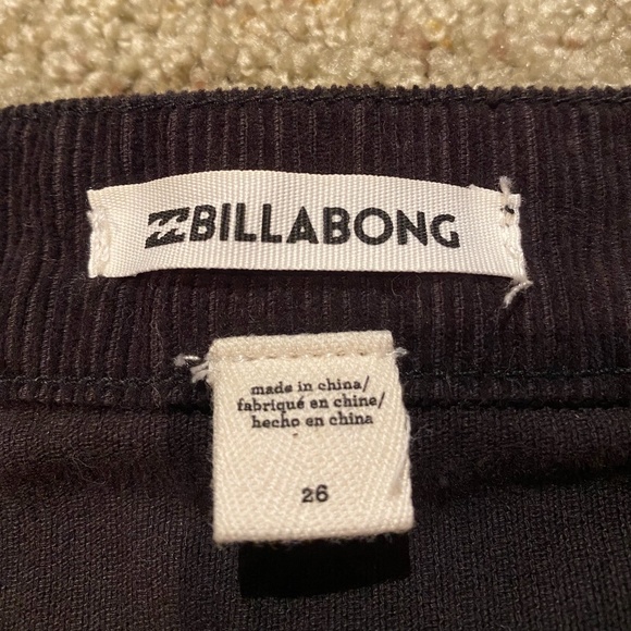 Billabong Dark Brown Corduroy Skirt- size 26 - Picture 2 of 5